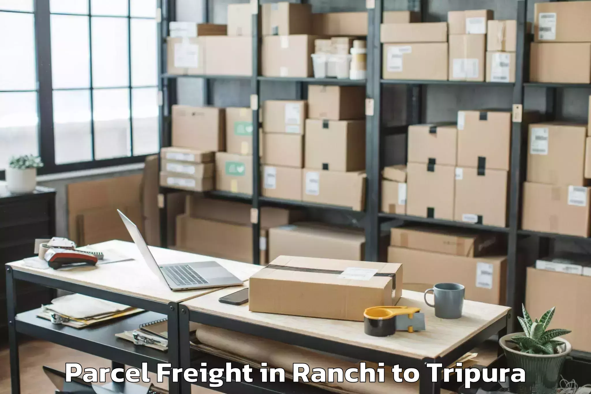 Comprehensive Ranchi to Manughat Parcel Freight